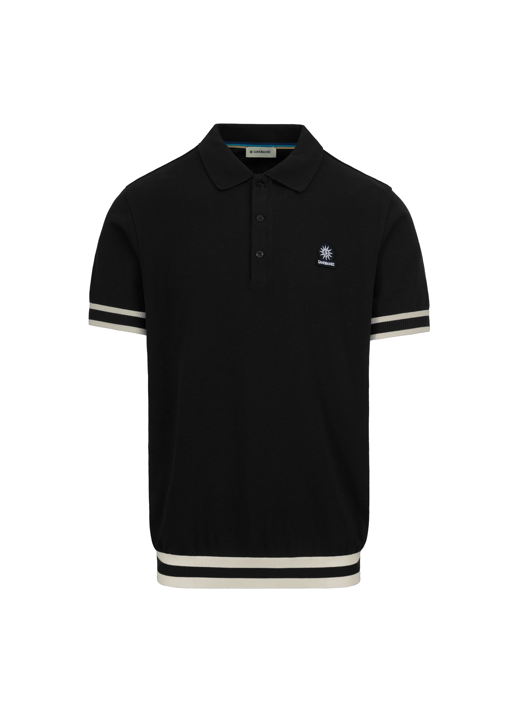 Stripe Hem Polo Shirt