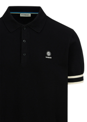 Stripe Hem Polo Shirt
