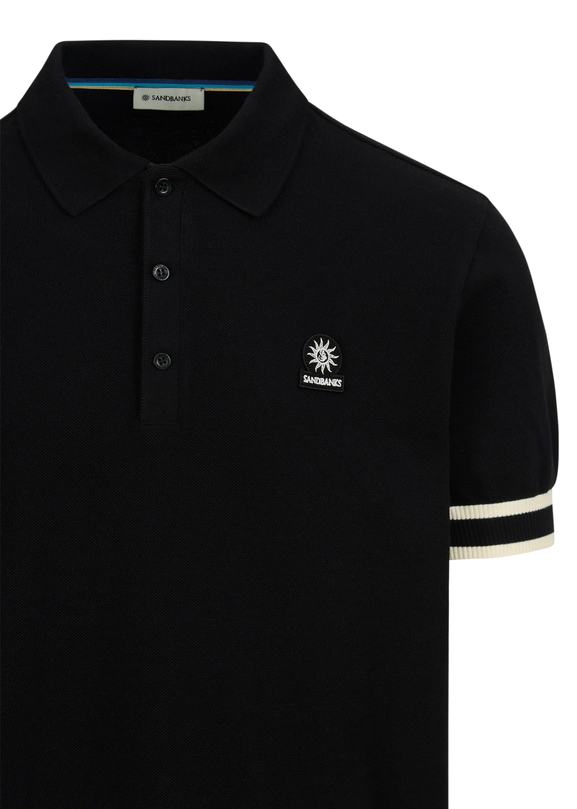 Stripe Hem Polo Shirt