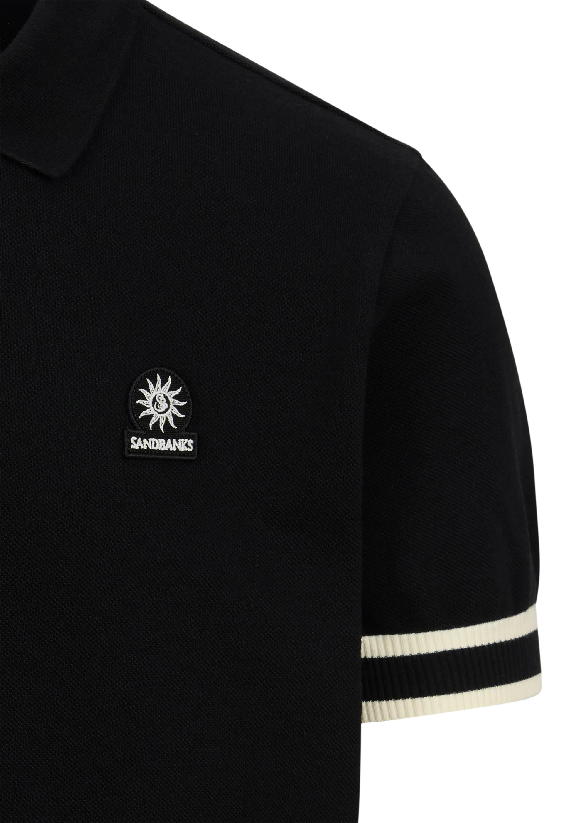 Stripe Hem Polo Shirt