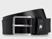 Signature Stripe Leather Belt