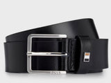 Signature Stripe Leather Belt