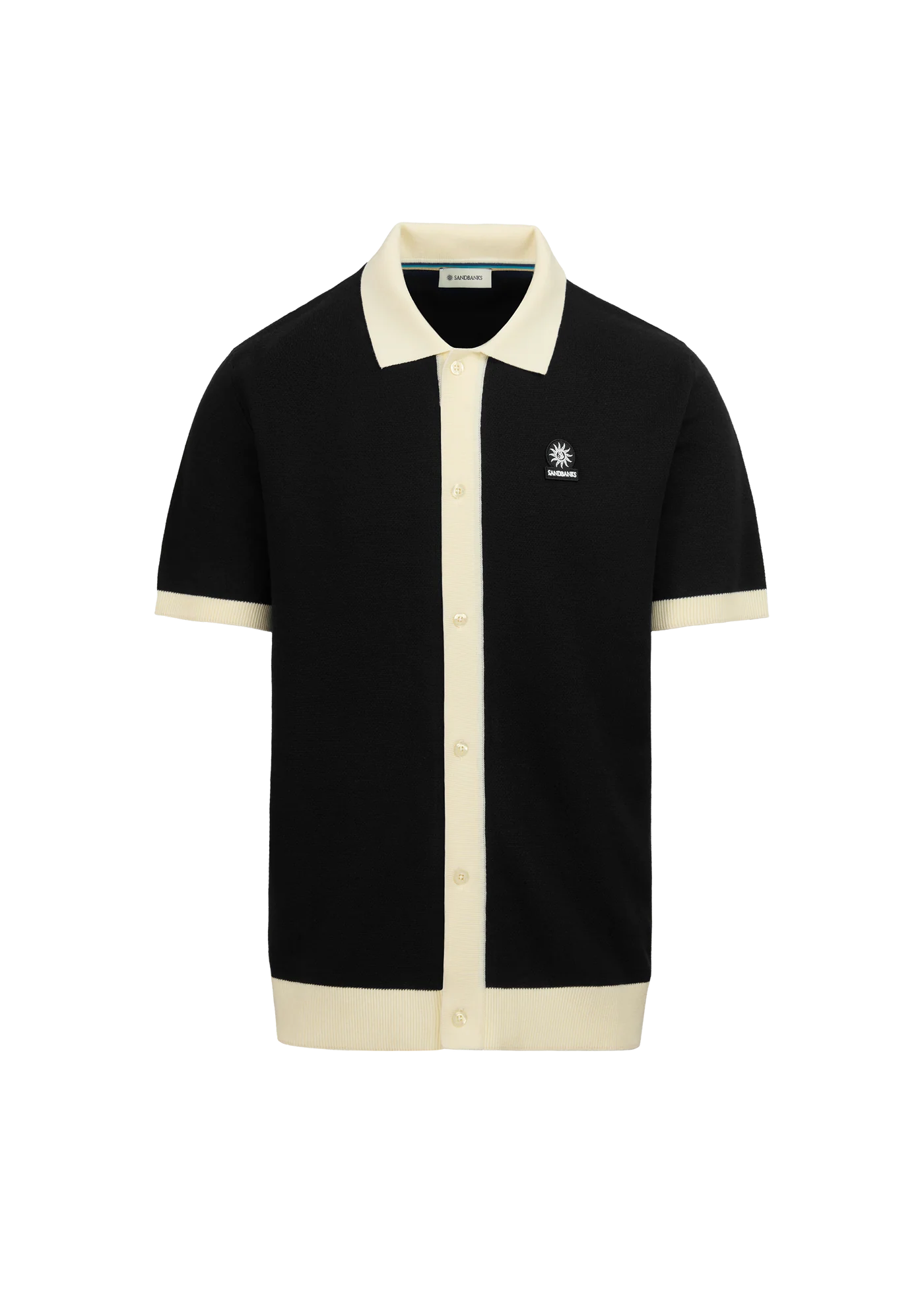 Knitted Full Button Polo Shirt