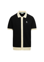 Knitted Full Button Polo Shirt