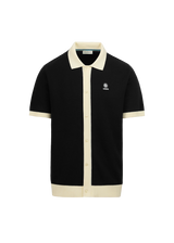 Knitted Full Button Polo Shirt