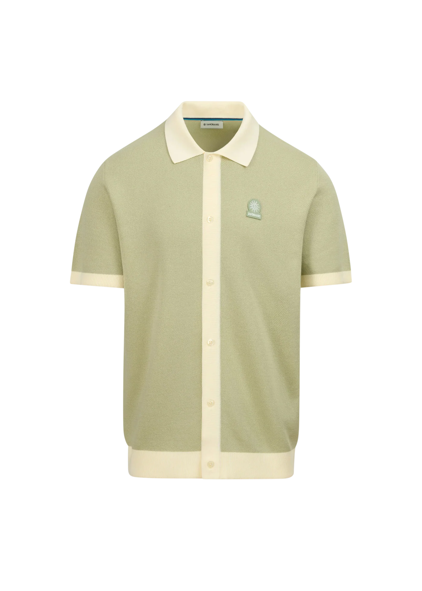 Knitted Full Button Polo Shirt