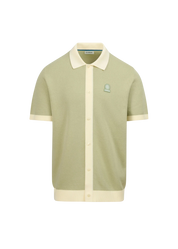 Knitted Full Button Polo Shirt