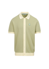 Knitted Full Button Polo Shirt