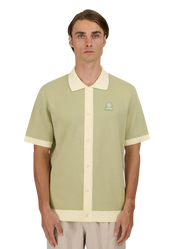 Knitted Full Button Polo Shirt
