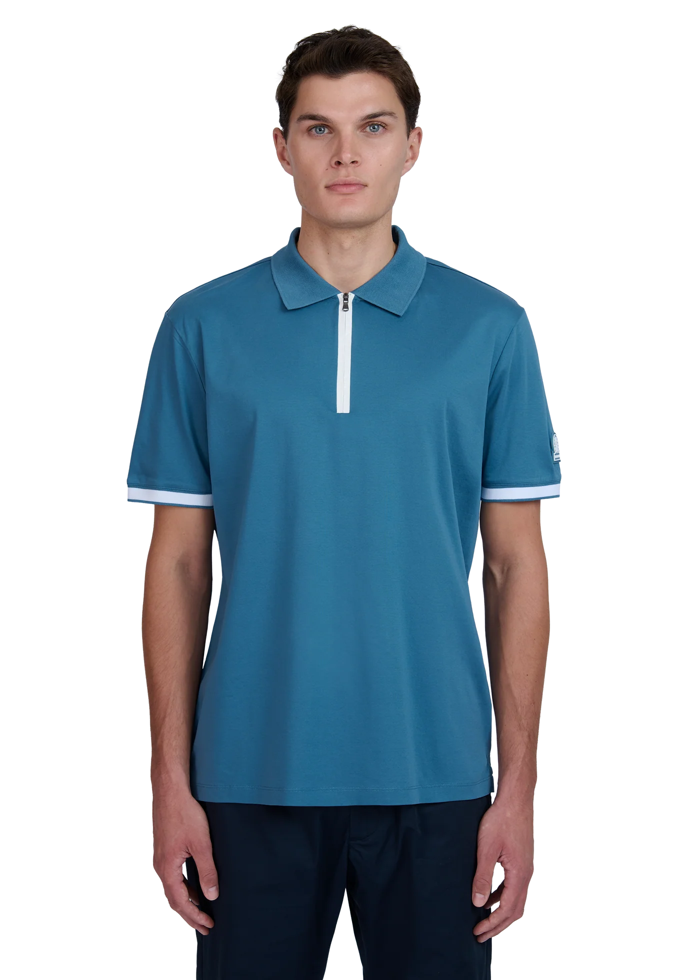 Silicone Zip Polo Shirt