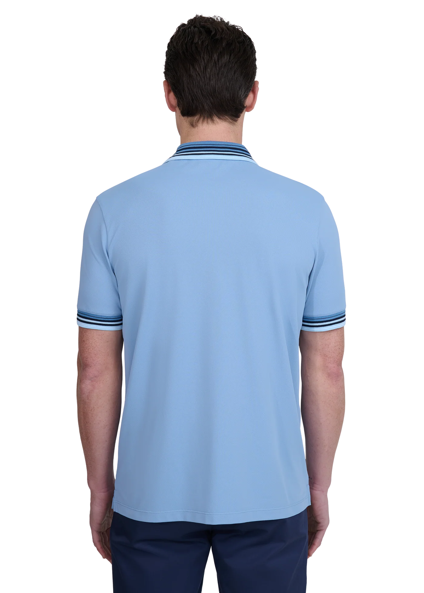 Gradient Rib Polo Shirt