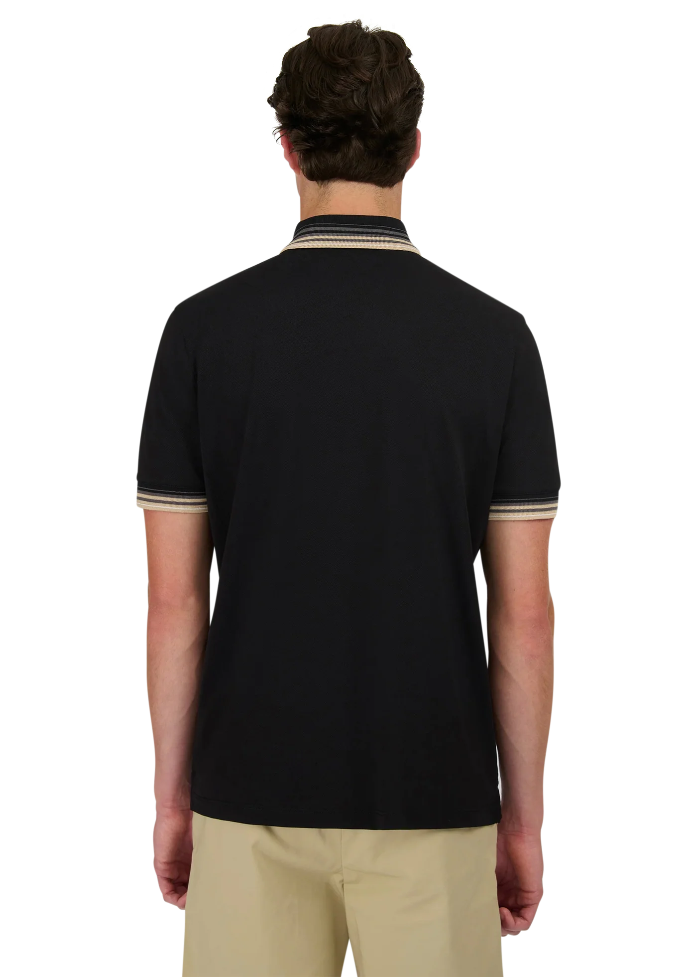 Gradient Rib Polo Shirt