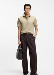 Mercerised Cotton Polo Shirt