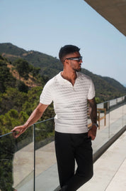 Diamond Stitch Polo Shirt