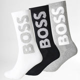 Three Pack Of Large Logo Socks