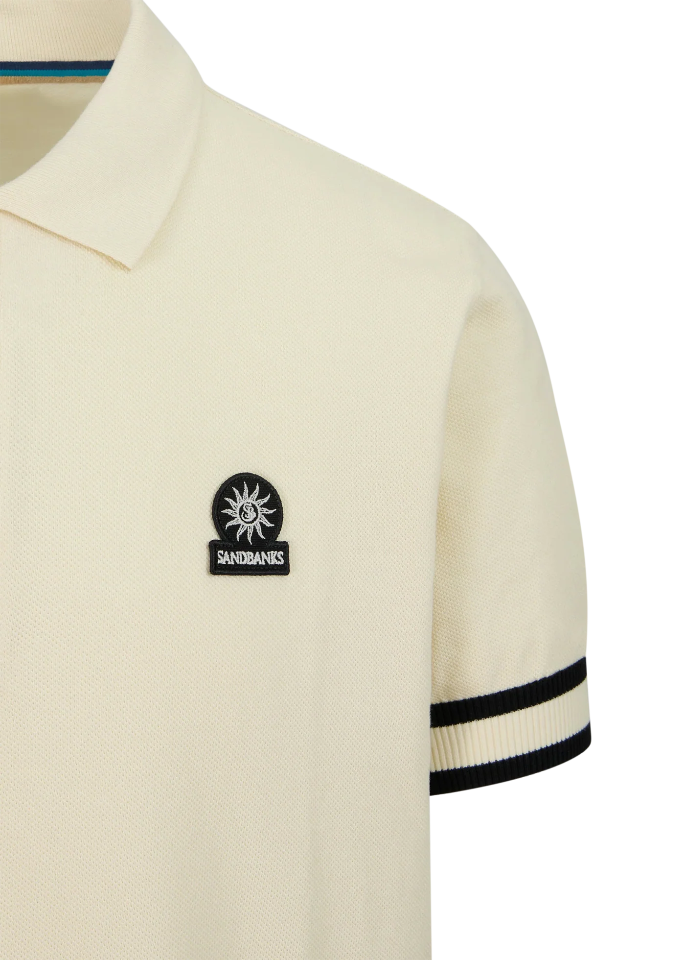 Stripe Hem Polo Shirt
