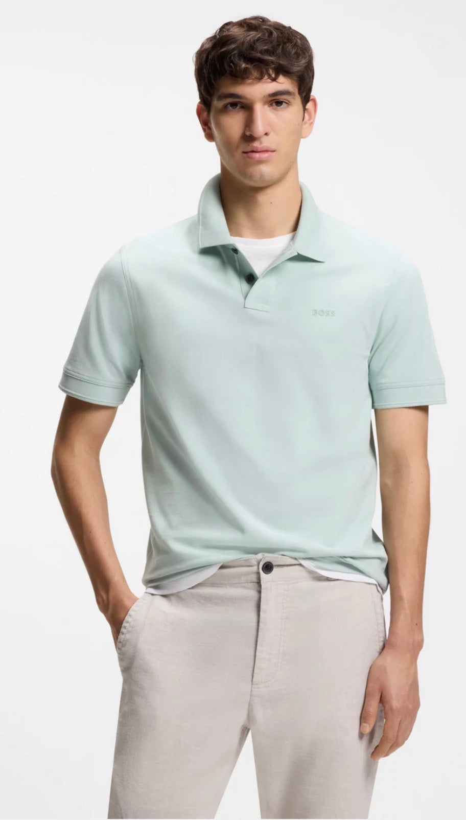 Logo Print Piqué Polo Shirt