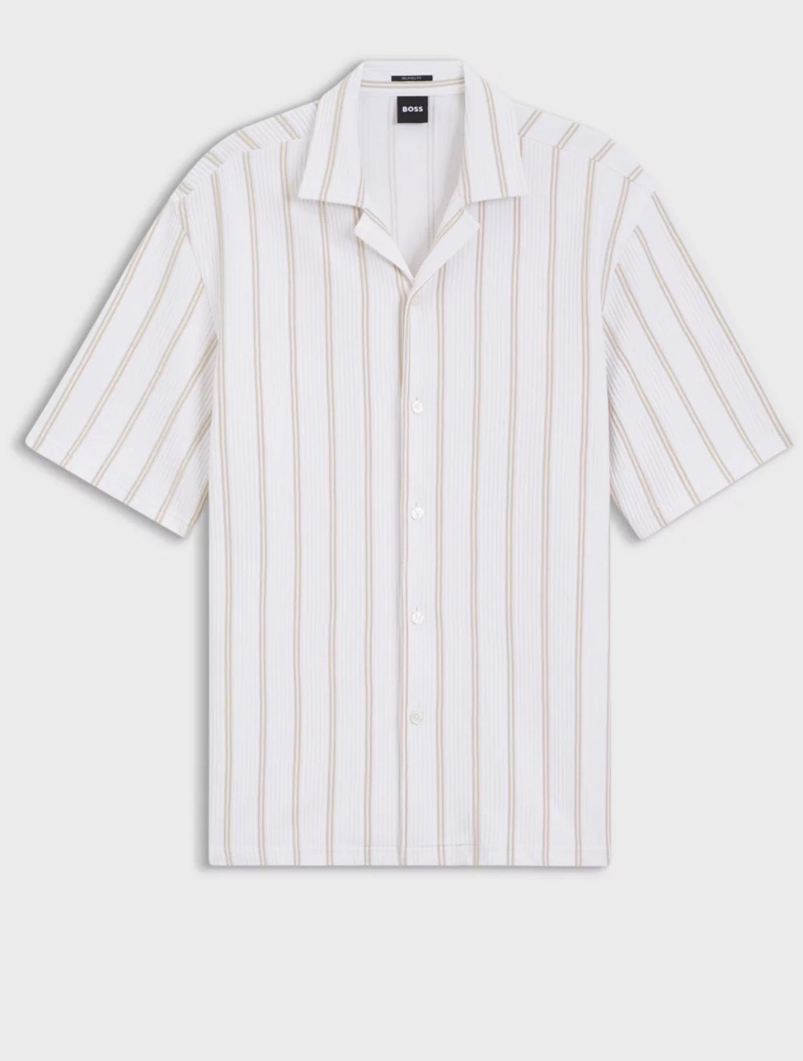 Boss Striped Stretch Cotton Shirt