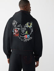 Buddha Face Big T Zip Hoodie