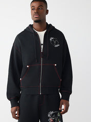 Buddha Face Big T Zip Hoodie