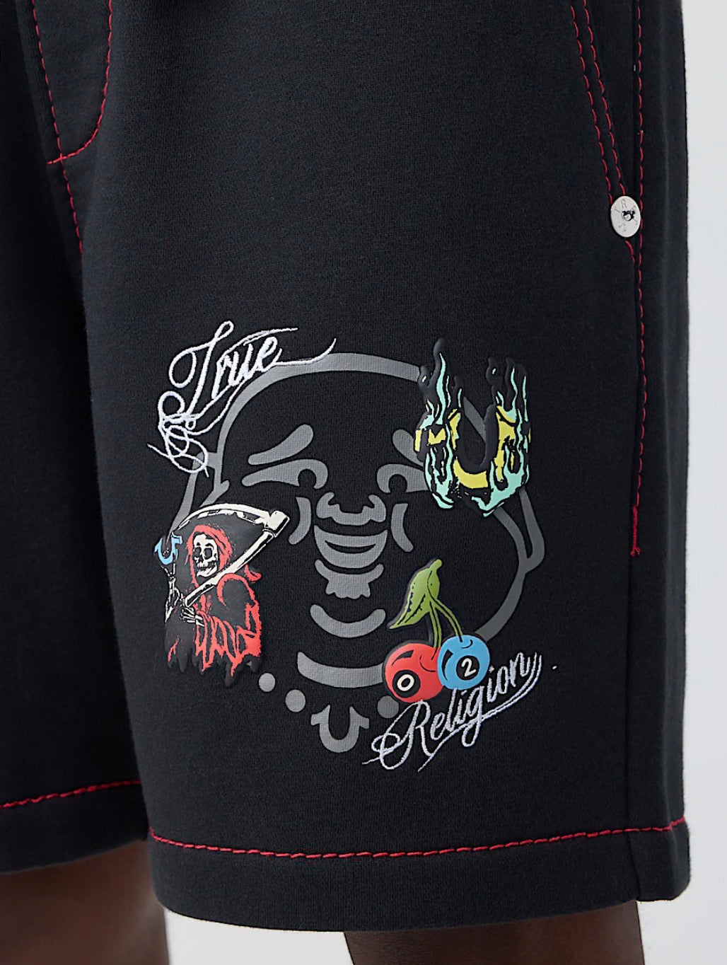 Buddha Face Big T Fleece Short