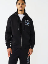 True Religion Logo Zip Fleece