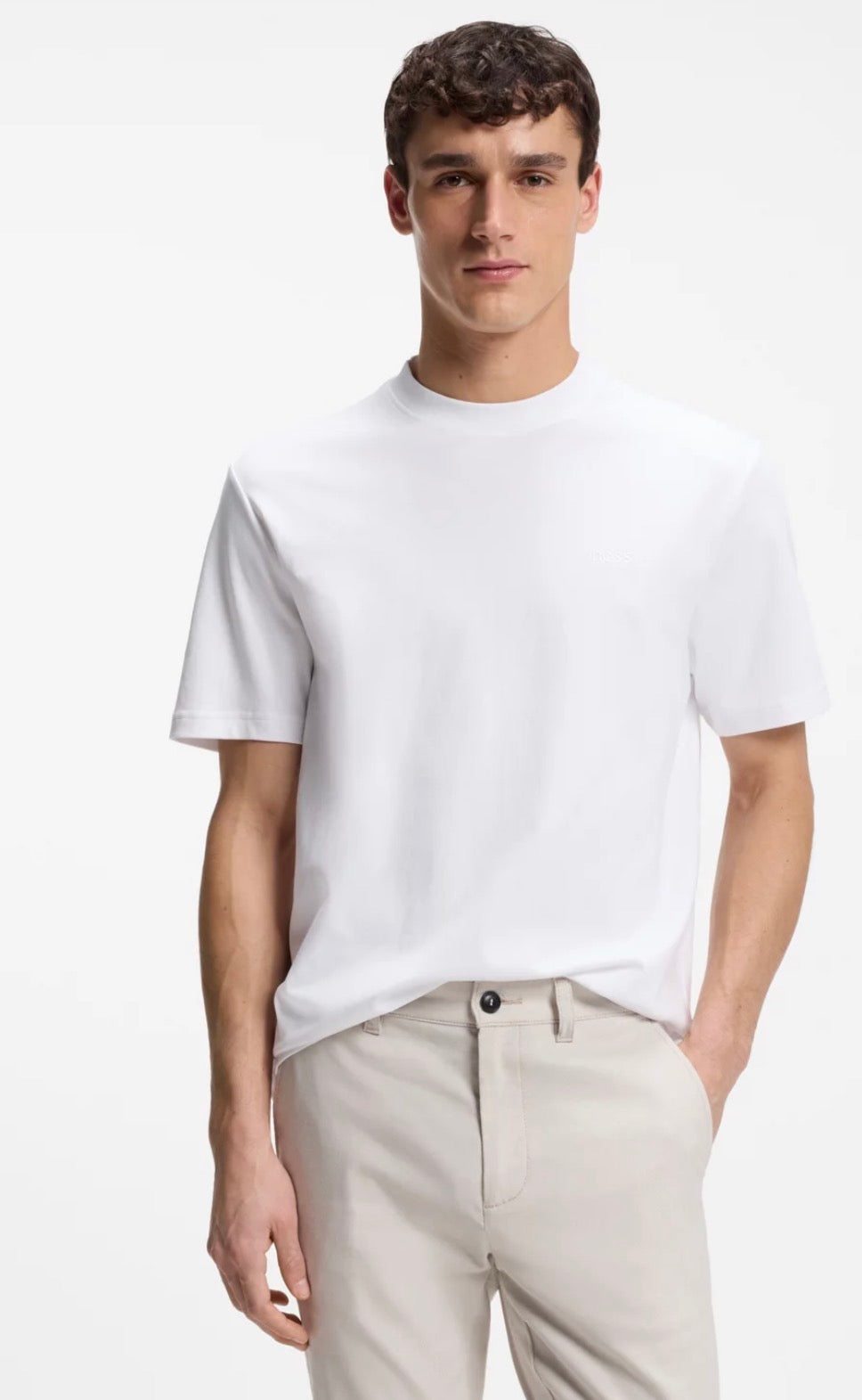 Embroidered Logo Interlock T-Shirt