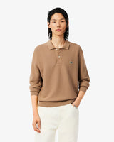Long Sleeve Knitted Polo Shirt