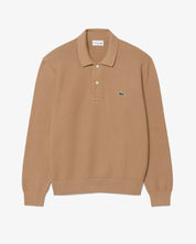 Long Sleeve Knitted Polo Shirt