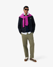 Long Sleeved Knitted Polo Shirt