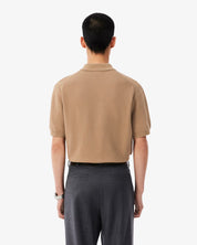 Short Sleeved Knitted Polo Shirt