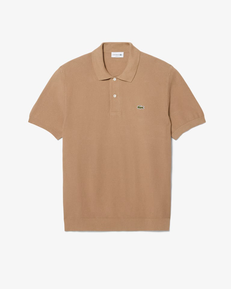 Short Sleeved Knitted Polo Shirt