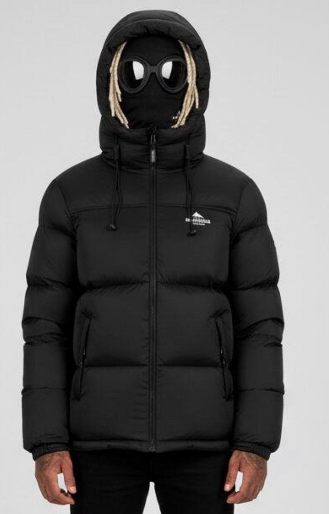 Helvetica Middle Block Balaclava Down Jacket