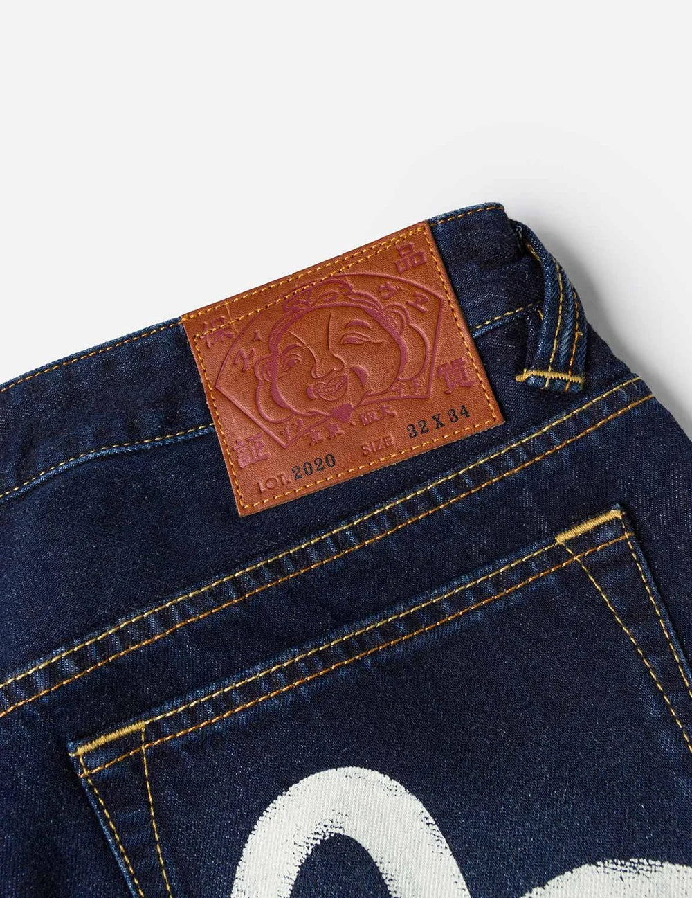 EVISU Seagull Pocket Print Jeans