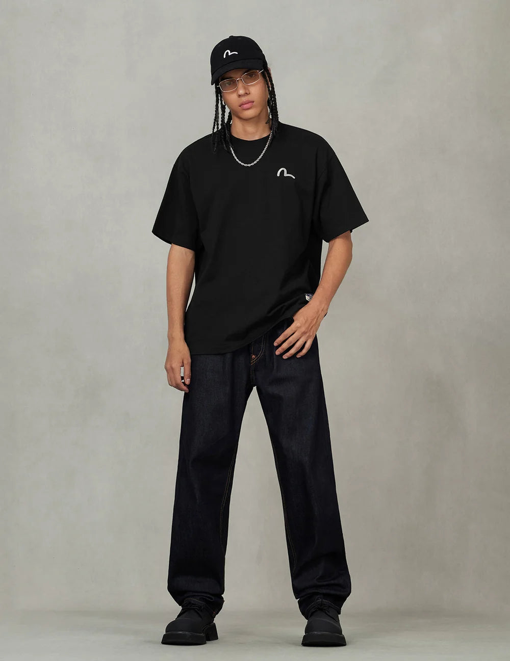 EVISU Seagull Embroidered T-Shirt