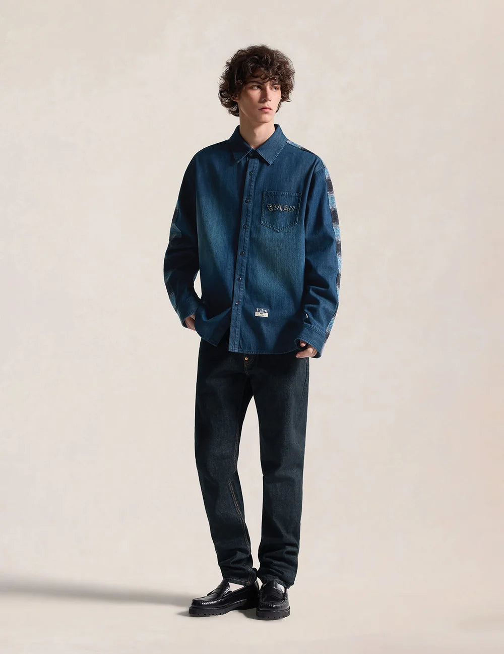 EVISU Seagull Print Pocket Selvedge Jeans