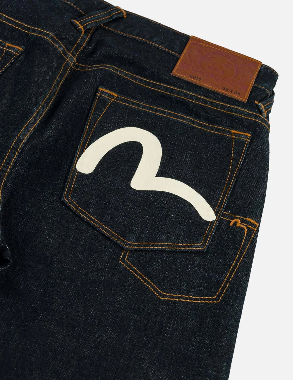 EVISU Seagull Print Pocket Selvedge Jeans