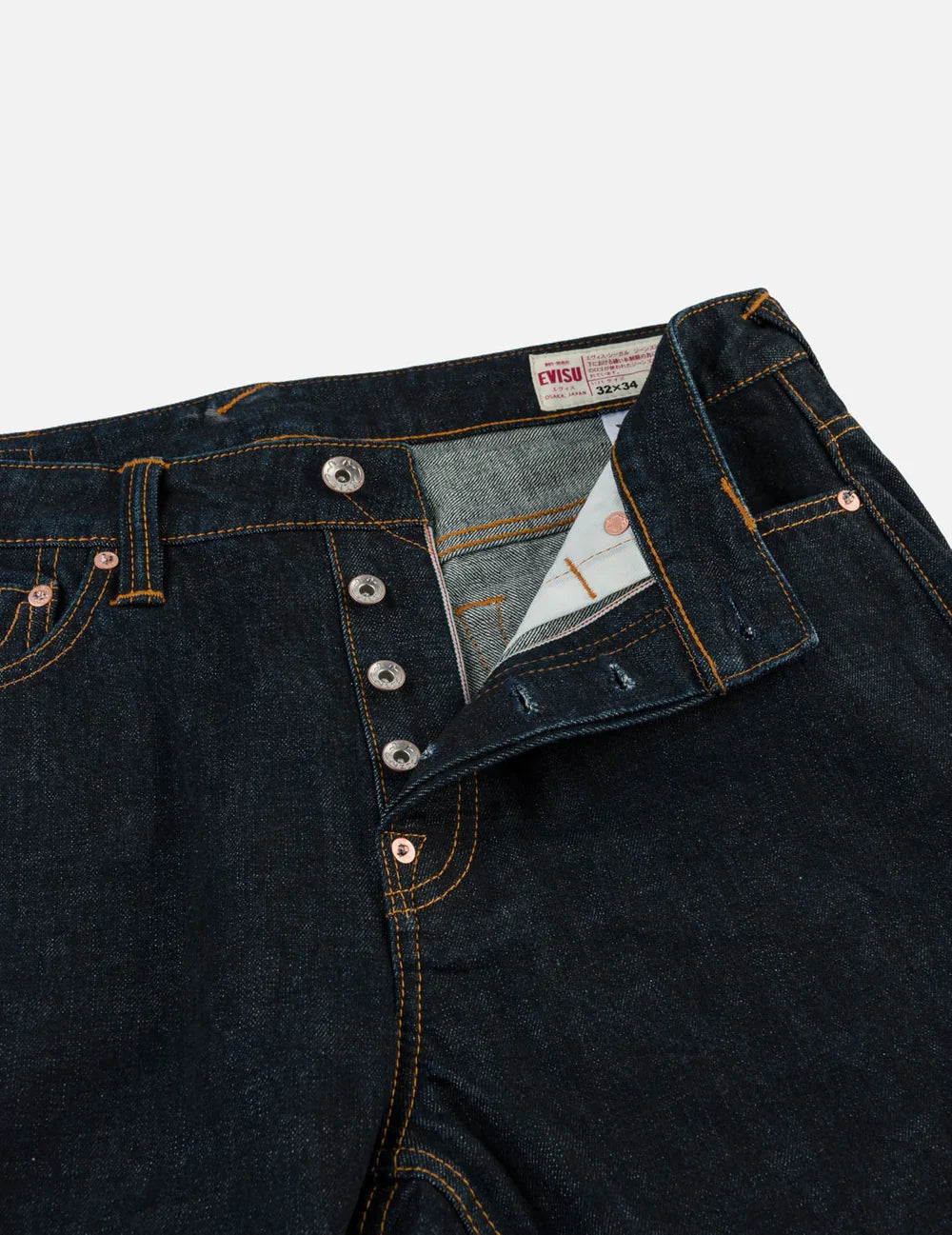 EVISU Seagull Print Pocket Selvedge Jeans