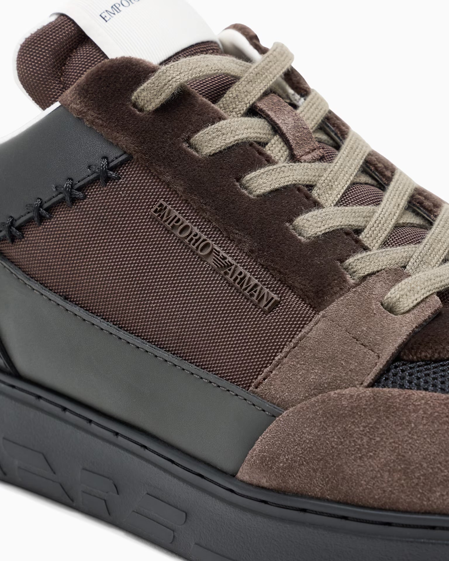 Emporio Armani  Leather Trainer