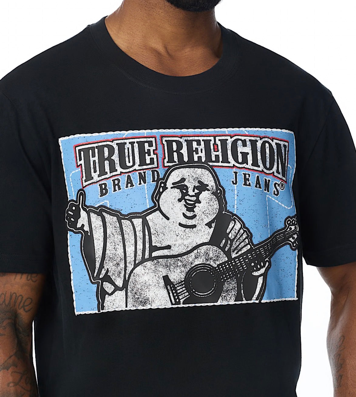True Religion Stitched Block Buddha T-Shirt