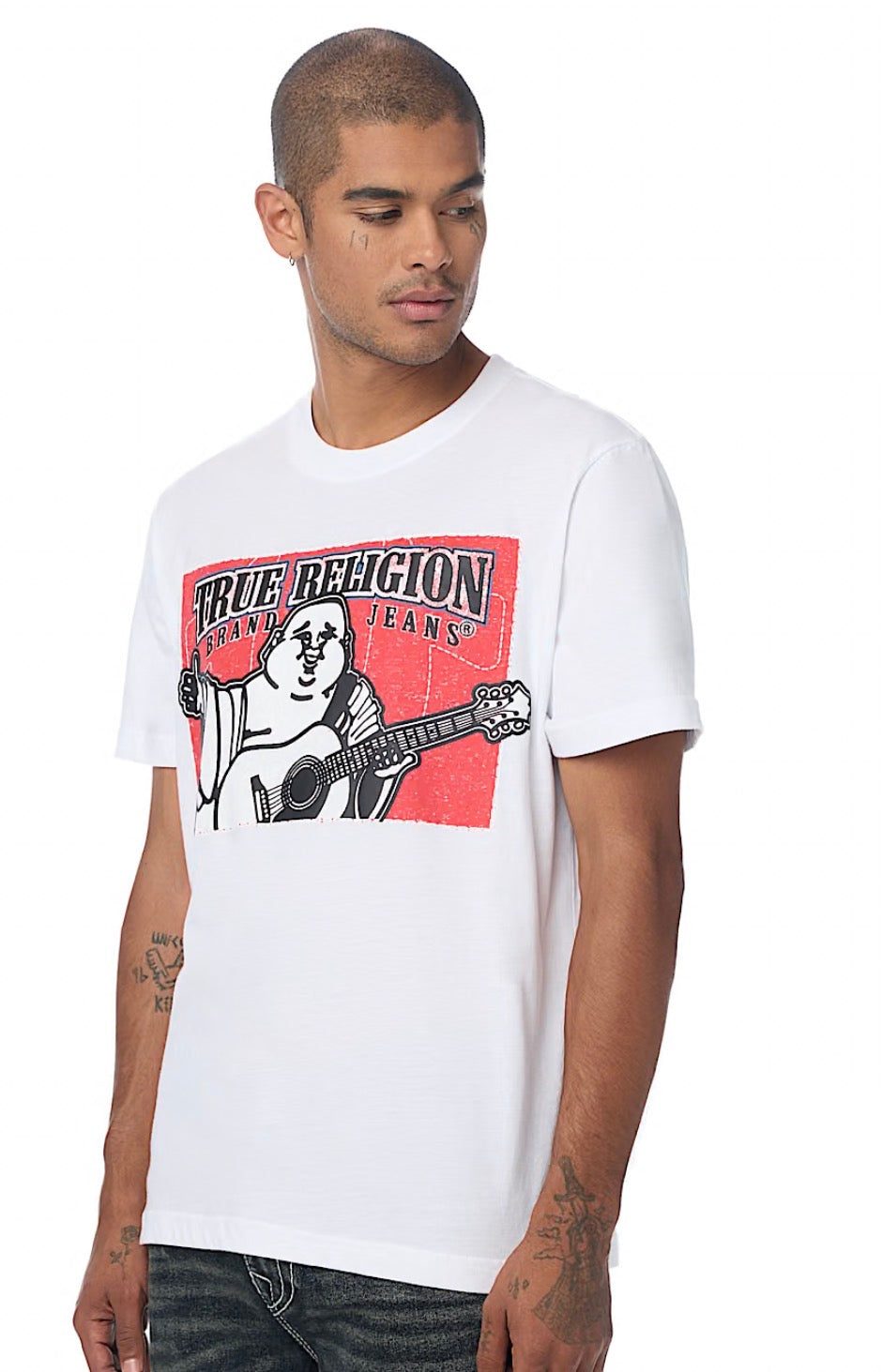 True Religion Stitched Block Buddha T-Shirt
