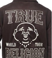 True Religion Suede Bomber Jacket