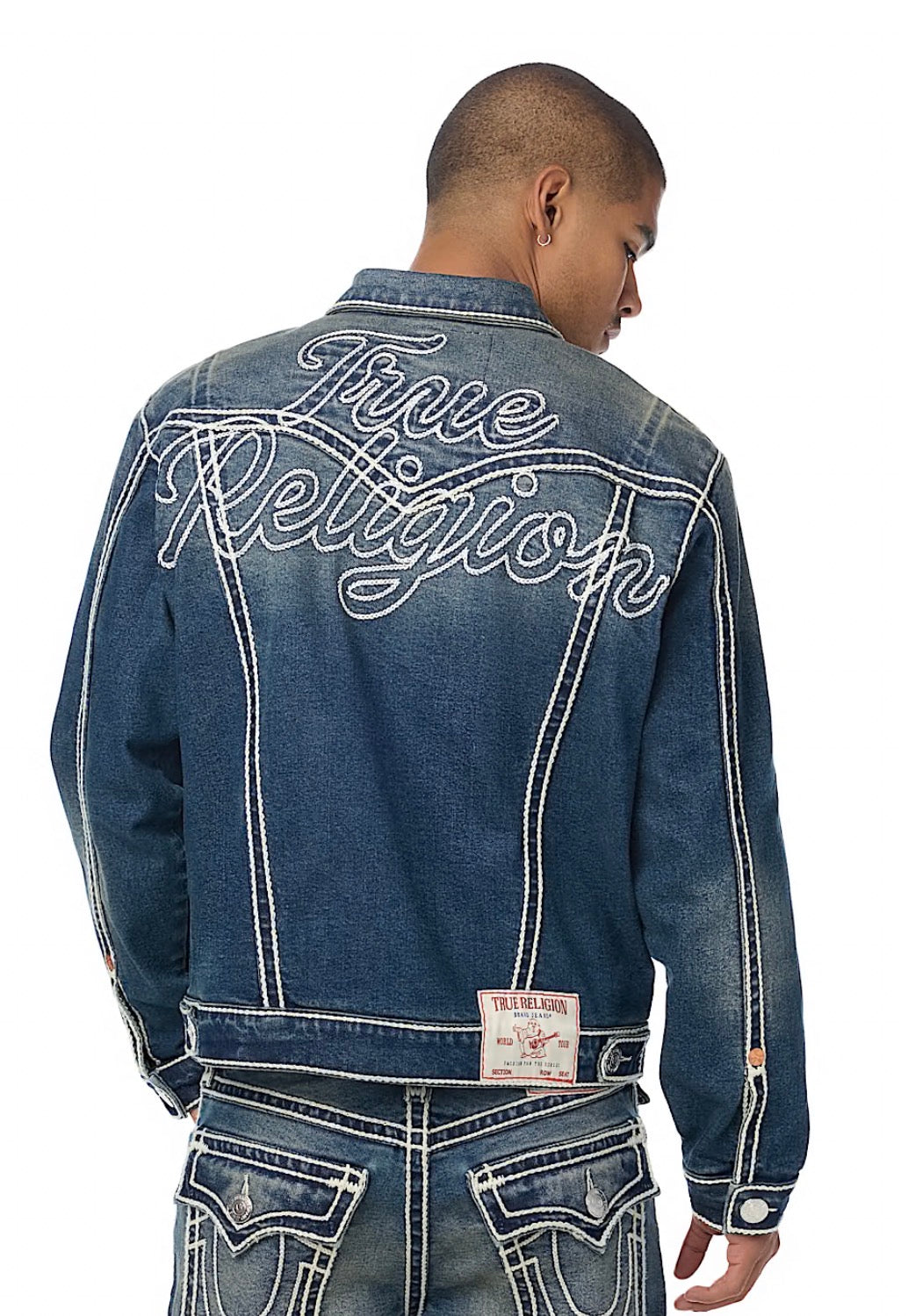 True Religion Jimmy Rope Stitch Denim Jacket