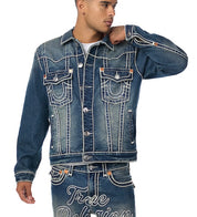 True Religion Jimmy Rope Stitch Denim Jacket