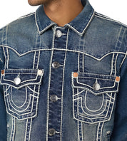 True Religion Jimmy Rope Stitch Denim Jacket