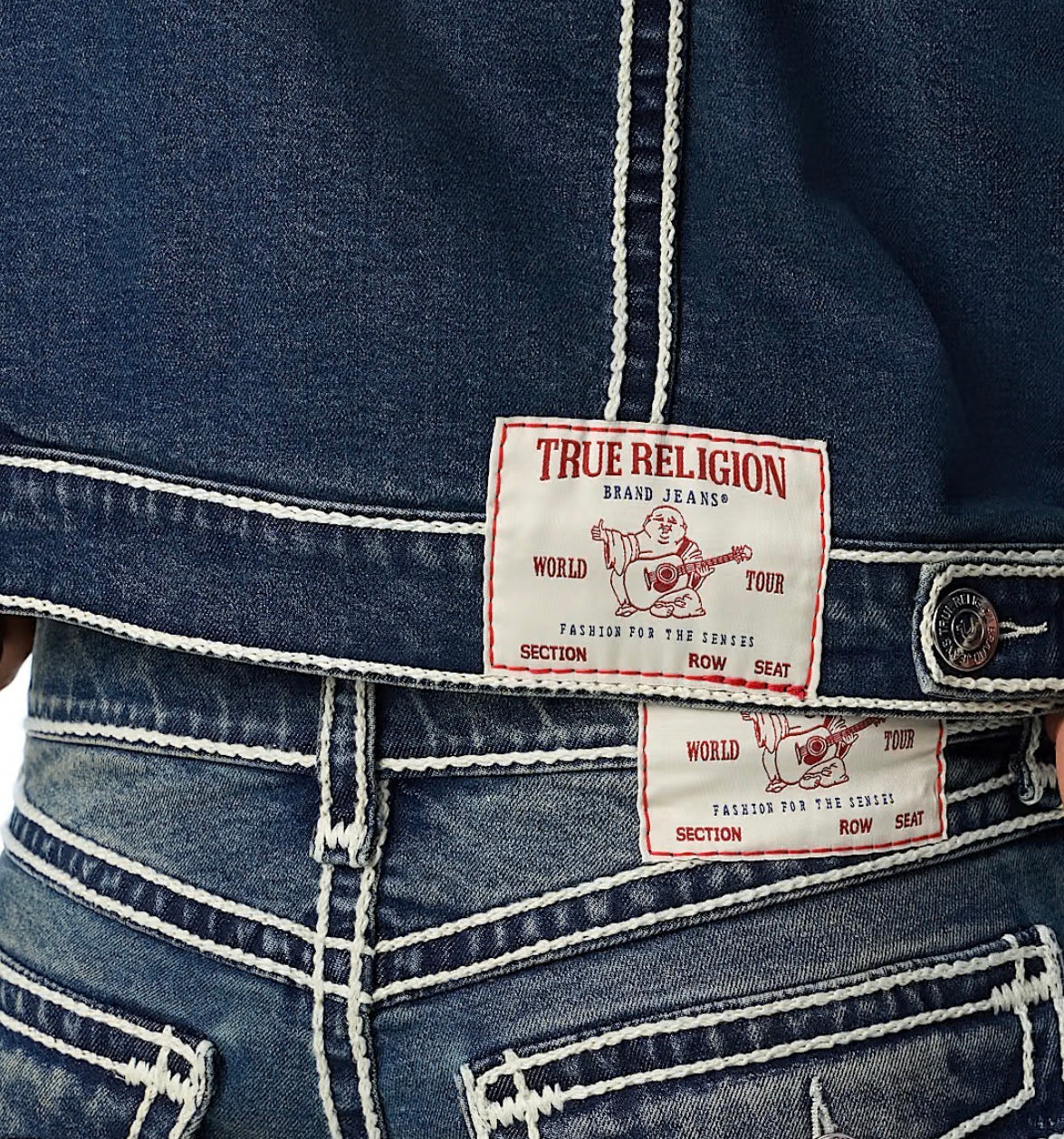 True Religion Jimmy Rope Stitch Denim Jacket
