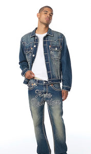 True Religion Ricky Rope Stitch Jeans