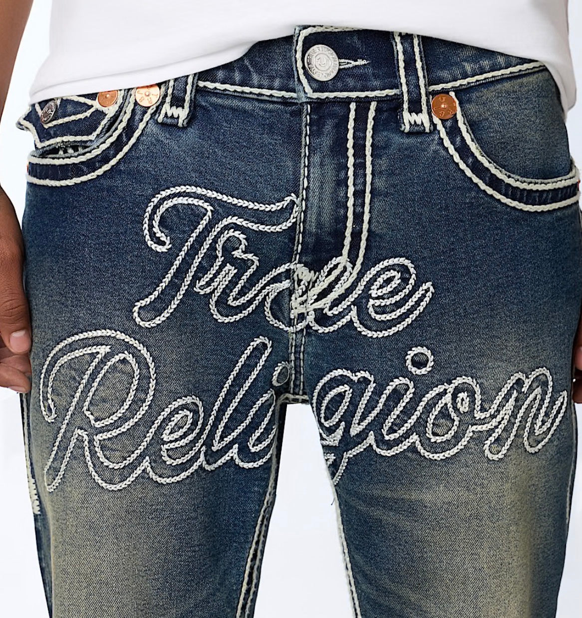 True Religion Ricky Rope Stitch Jeans