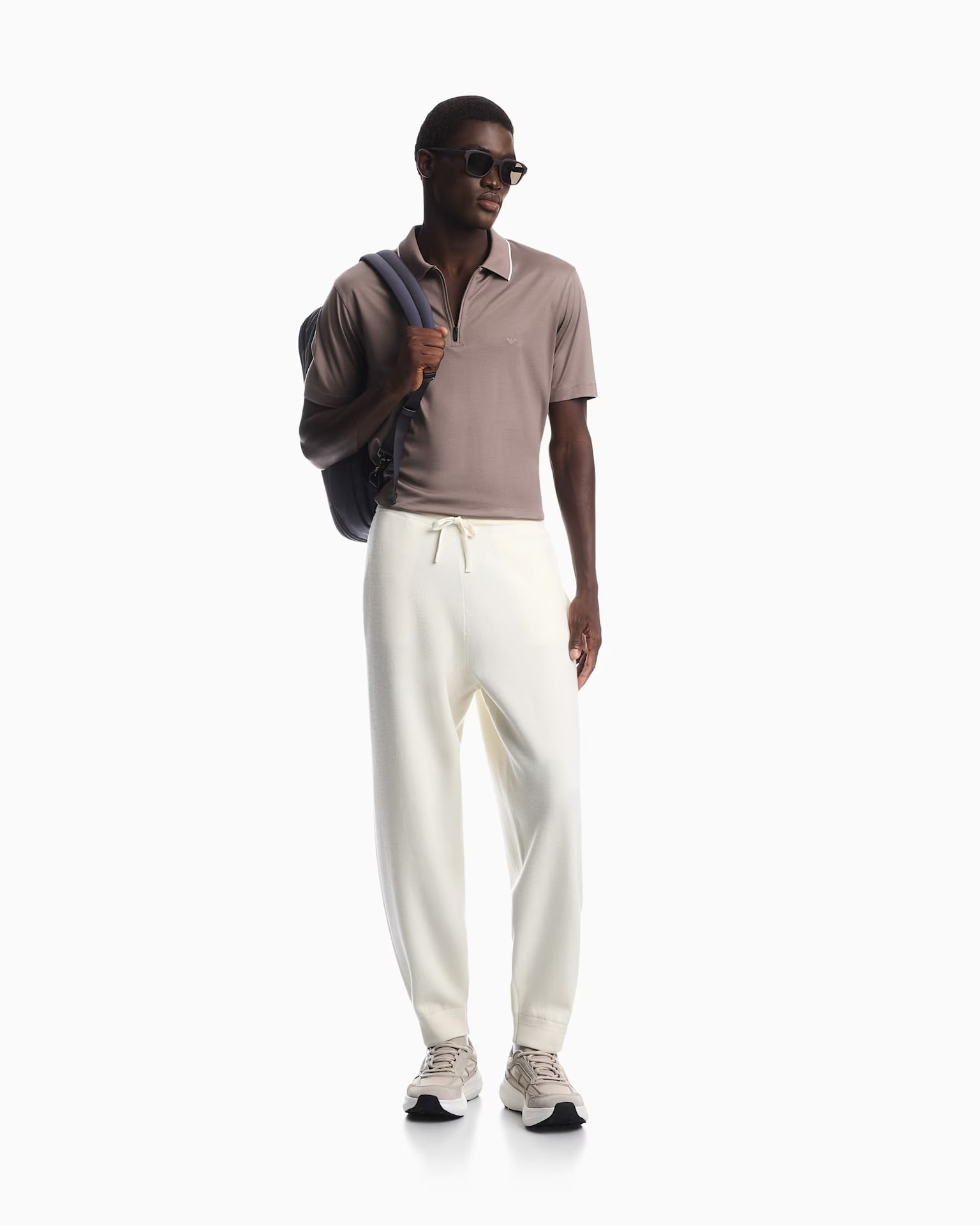 Emporio Armani Zip Polo Shirt