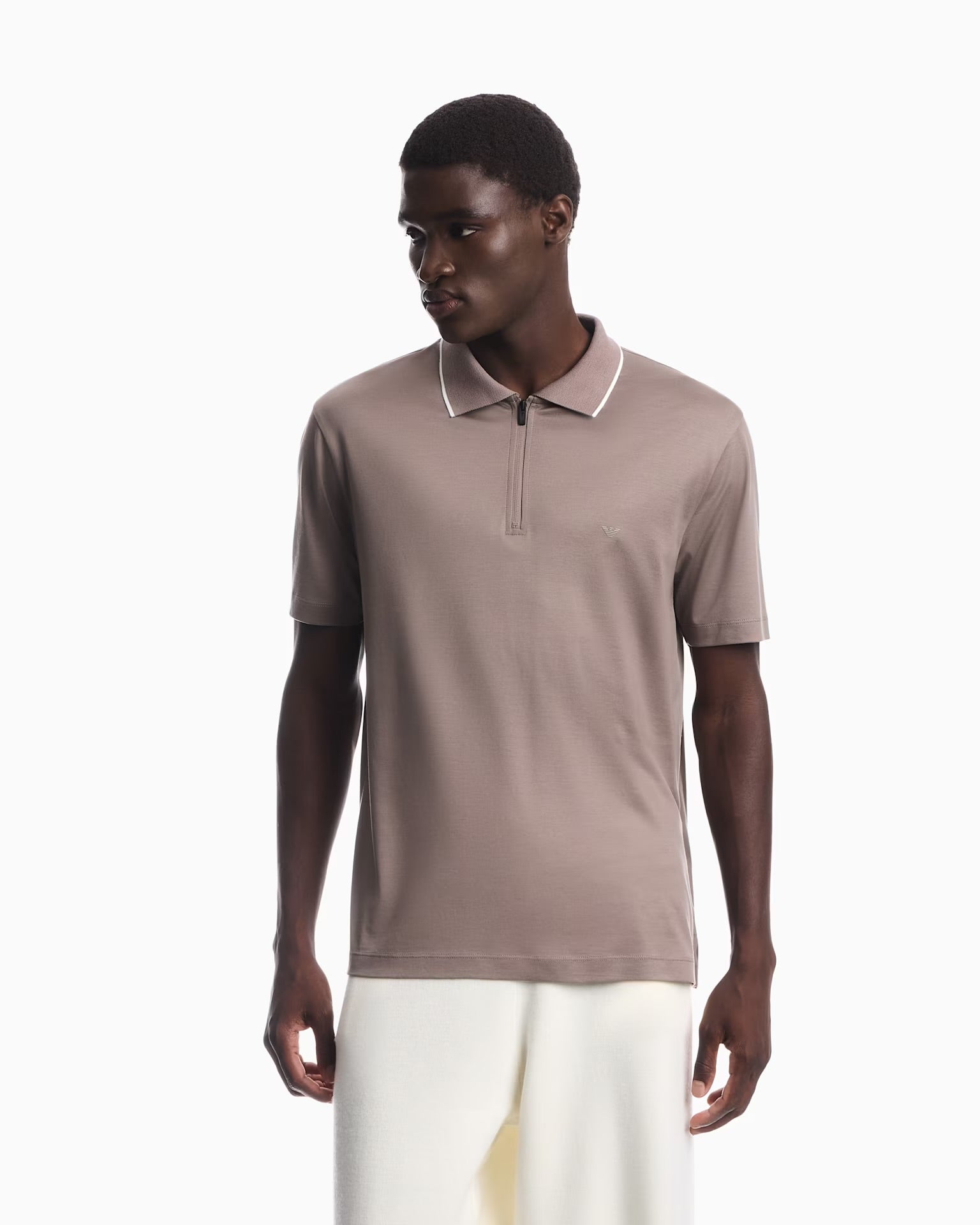 Emporio Armani Zip Polo Shirt